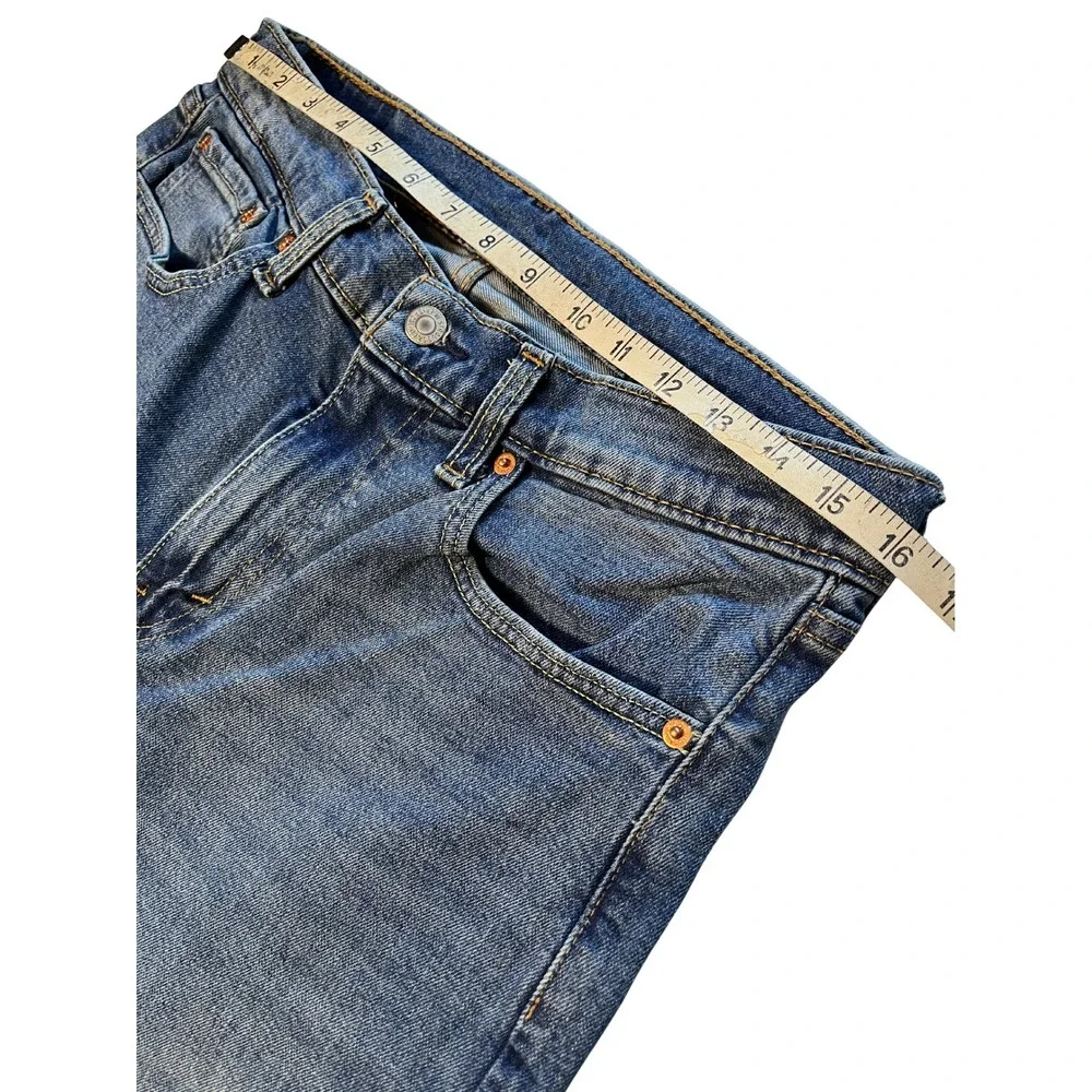 Levi's Men's 505 Straight Leg Jeans W32 L32 Medium Wash Western Utility Midrise